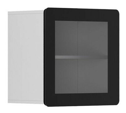 Vitrína na zeď BRW Possi Light SFW1W/5/5 (bílá) (s osvětlením)