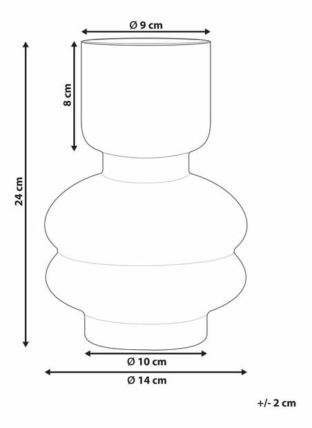 Váza Ryker (fialová)