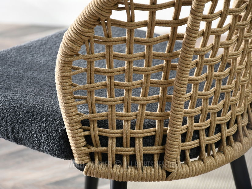 Židle Moen (písková + černá)