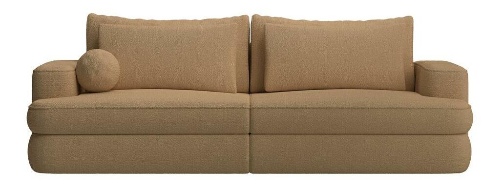 Pohovka třísedačka Mello (tmavobéžová + černá)