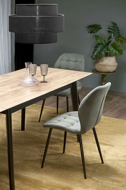 Jídelní stůl Hendry (dub + černá) (pro 8 a více osob)