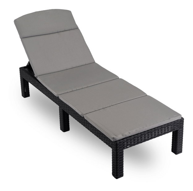 Zahradní lehátko Logro (černá)