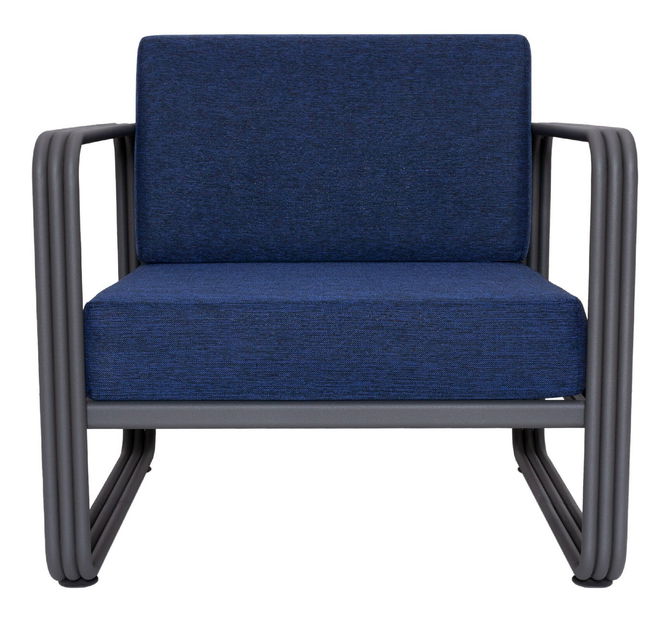 Zahradní 1 -místná pohovka Darky (tmavě modrá)