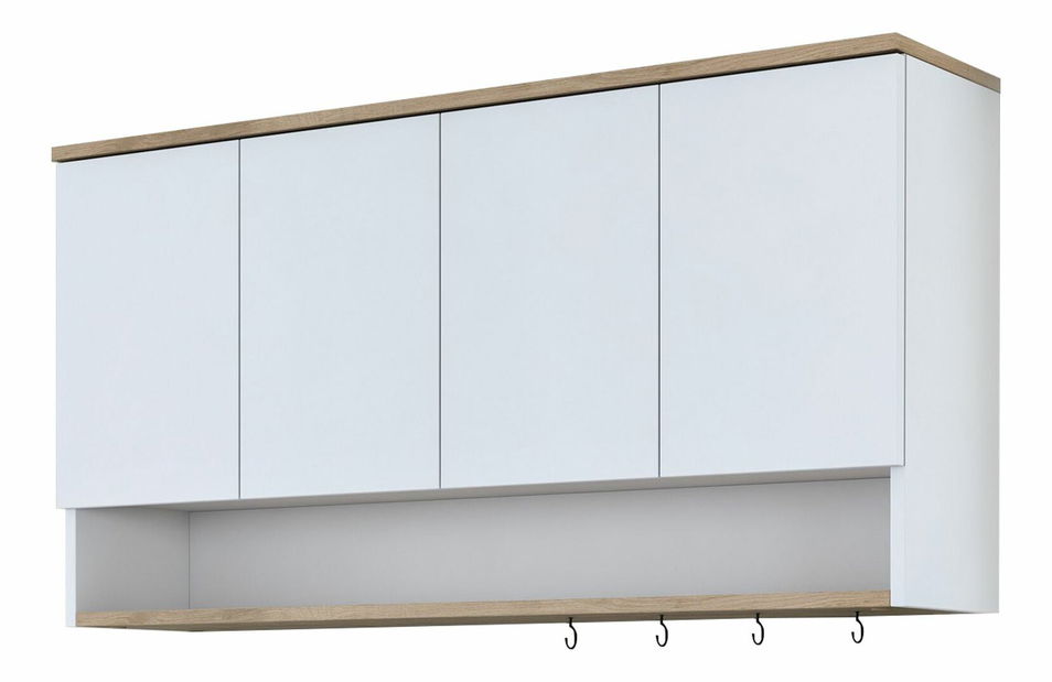 Kuchyňská horní skříňka Jeano (ořech + bílá)