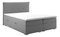 Boxspring postel 160 cm Carla (šedá)(s úložným prostorem)