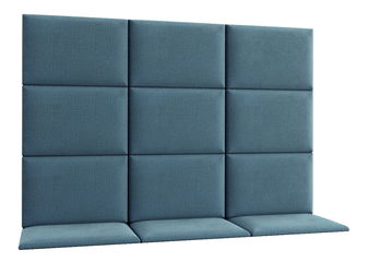 Set 12 čalouněných panelů Quadra 180x120 cm (mentolová)