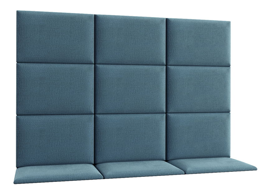 Set 12 čalouněných panelů Quadra 180x120 cm (mentolová)