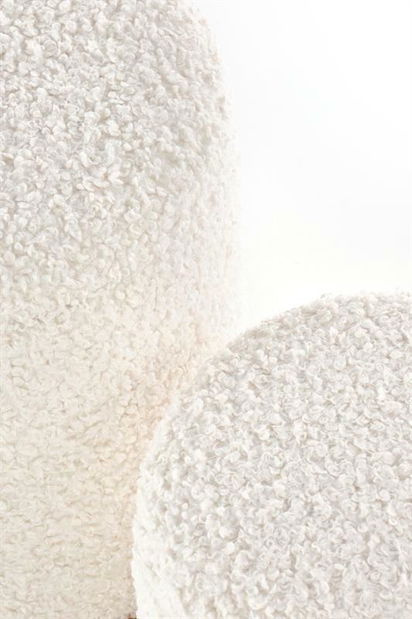 Set 2ks. Taburetek Celine (krémová + přírodní)