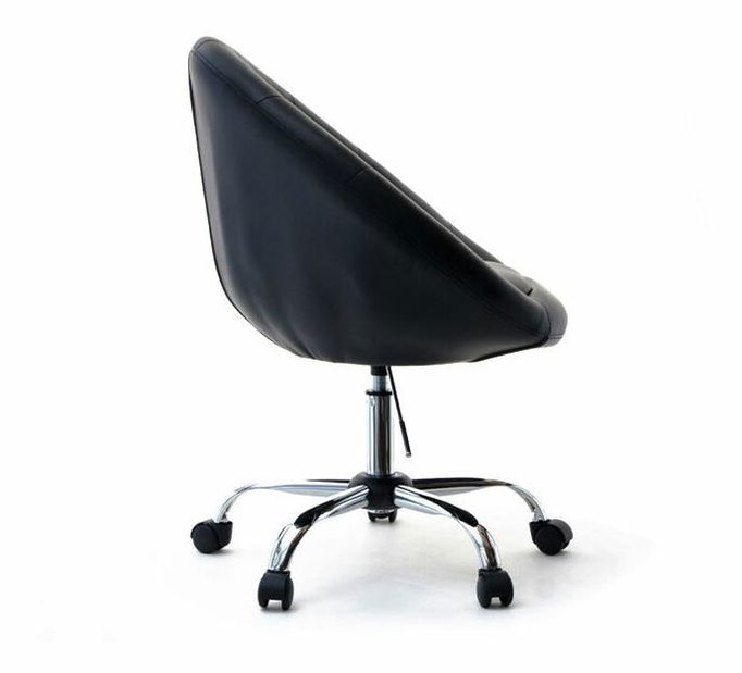 Křeslo Lush 4 (černá + chromová)