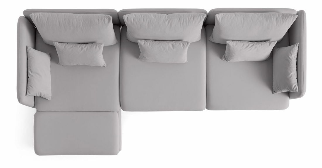 Rohová sedačka Flexxia (bílá) (L) 2