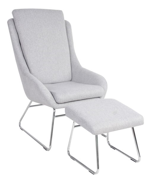 Křeslo s podnoží Loman (šedá)