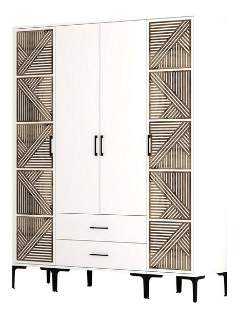 Šatní skříň Kiara PTP (bílá)