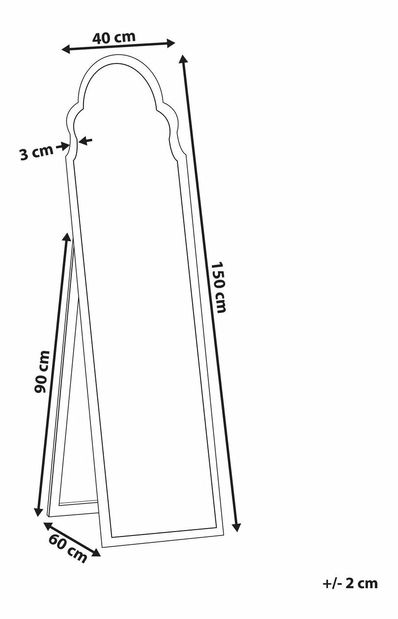 Zrcadlo Chaza (černá)
