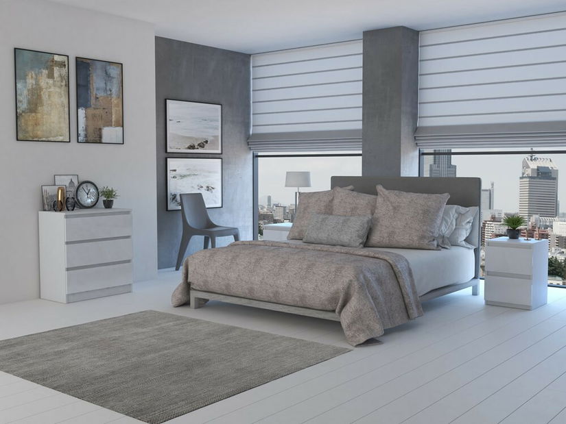 Komoda Musecalo 1 (lesk bílý)