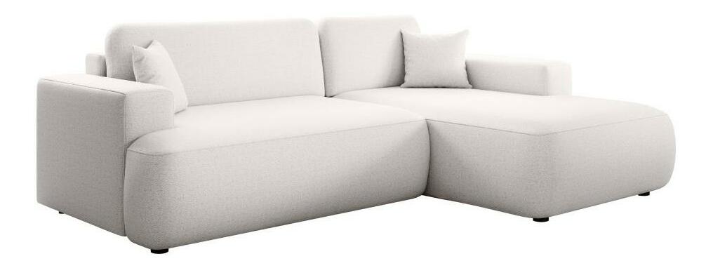 Rohová sedací souprava VARY (bílá) (P)