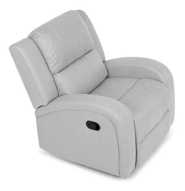 Polohovací křeslo Triple (stříbrná)