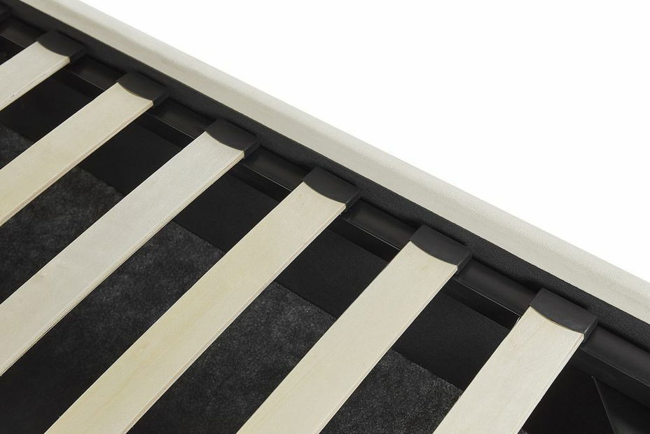 Manželská postel 180 cm Valhala (bílá) (s roštem a úložným prostorem)