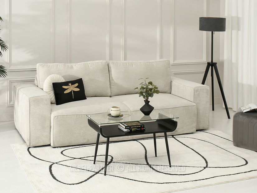 Konferenční stolek Largus (černé dřevo + černá)