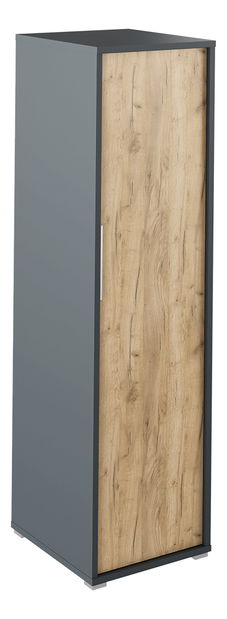 Šatní skříň Hamila NEW TYP 20 (grafit + dub artisan)