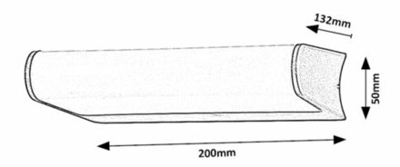Venkovní nástěnná LED svítilna Trogir (bílá + antracit)