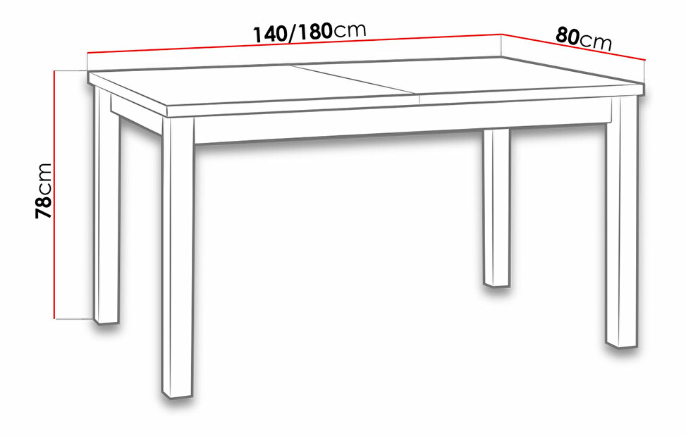 Rozkládací jídelní stůl Wood *výprodej
