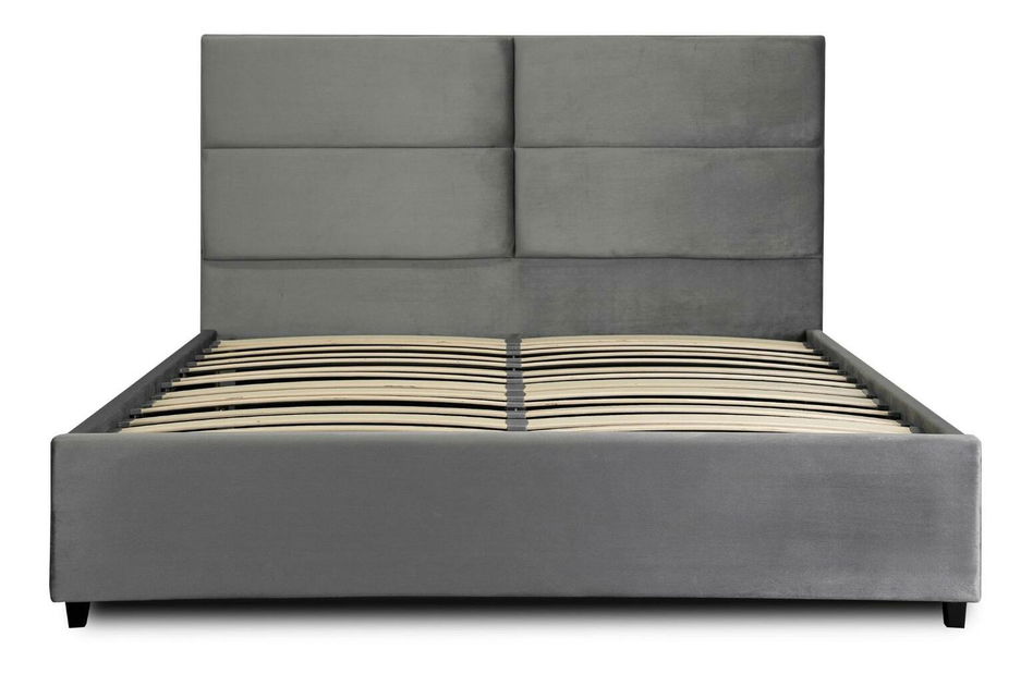 Manželská postel 160 cm Tematicos (šedá) (s roštem)
