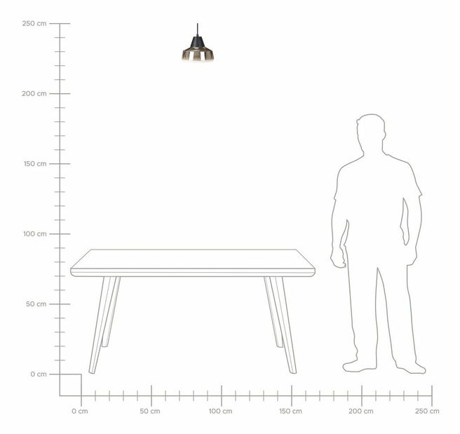 Závěsné svítidlo Theemin (zlatá)