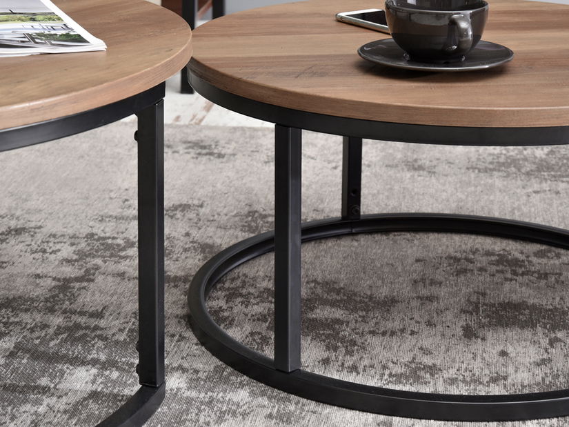 Konferenční stolek Kolja Stolek S (ořech + černá)