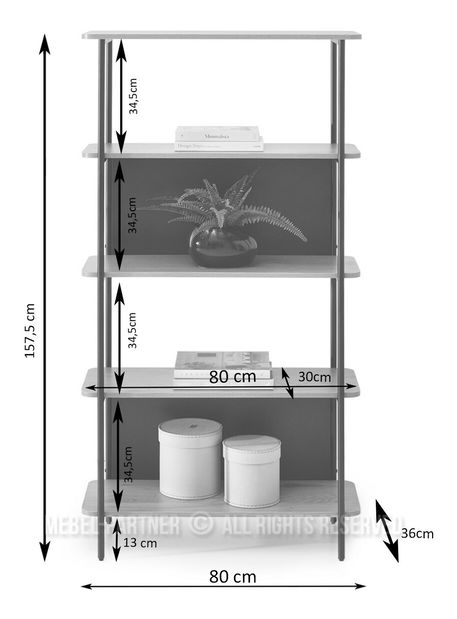 Regál Mexicana A (černá)
