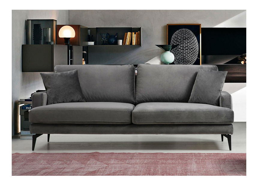 Pohovka trojsedačka Papirolla (šedá + černá)