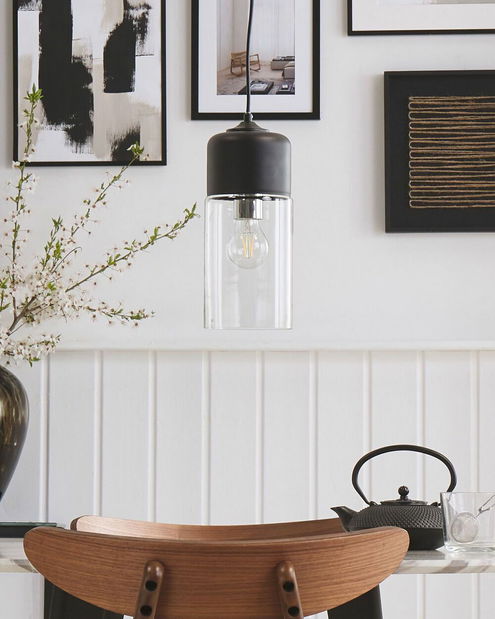 Závěsná lampa Pursat (černá)