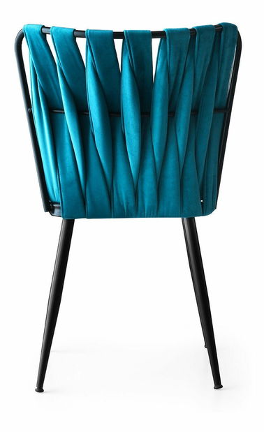 Set 2 židlí Krista (Černá + Modrá) *bazar