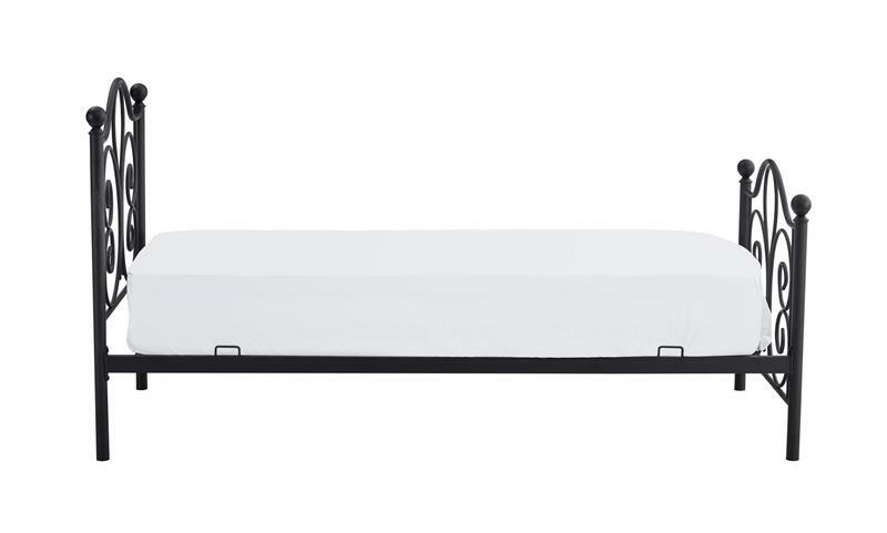 Jednolůžková postel 90 cm Patience (bez matrace) (černá)