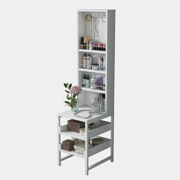 Toaletní stolek Bjorno (bílá)