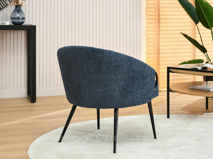 Křeslo Carma F (tmavě modrá + černá)
