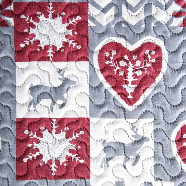 Přehoz na postel 240x220cm Winter (metalická)