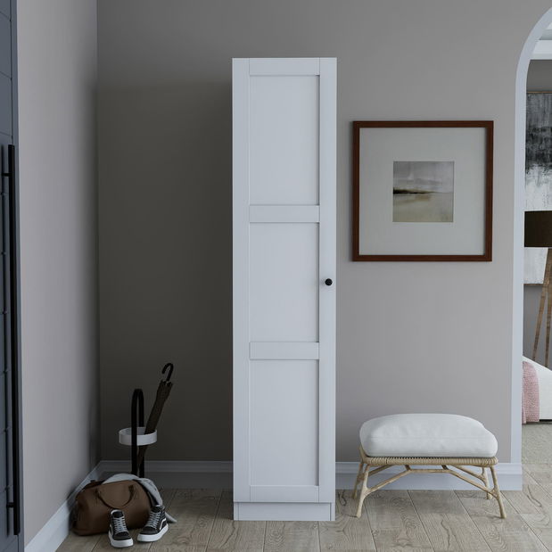 Policová skříň Luckiny (bílá)