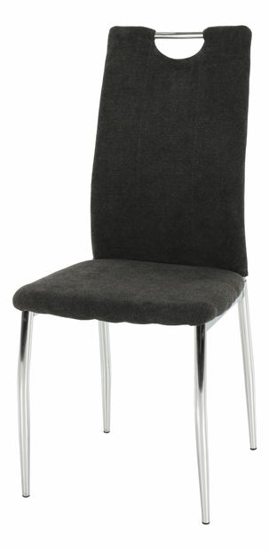 Jídelní židle Odile new (hnědošedá + chrom)