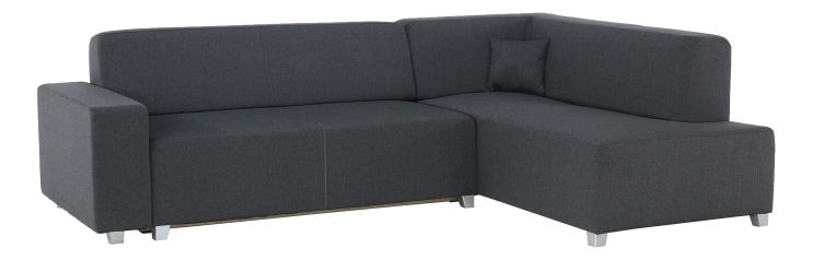 Rohová sedací souprava Colli šedočerná (P)