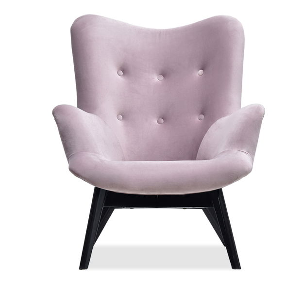 Relaxační křeslo Florentino (světlofialová + černá)