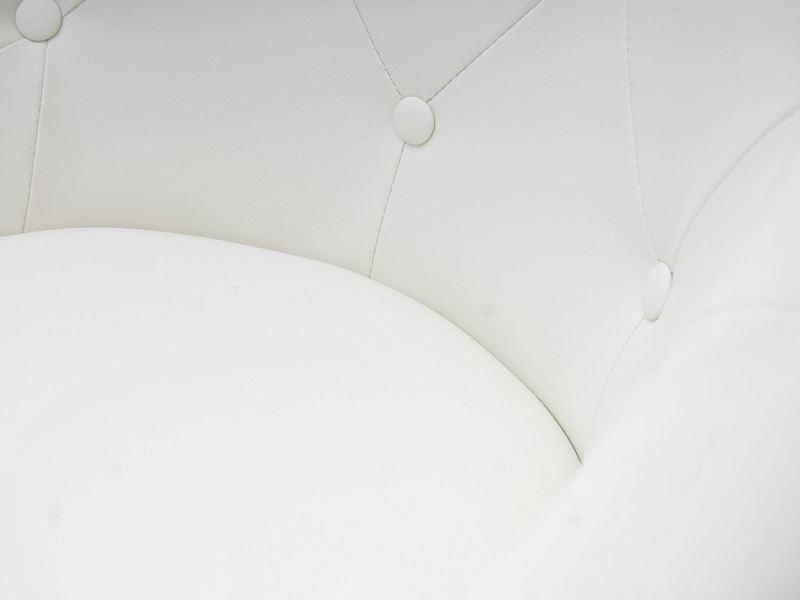 Křeslo Lush 4 (bílá + chromová)