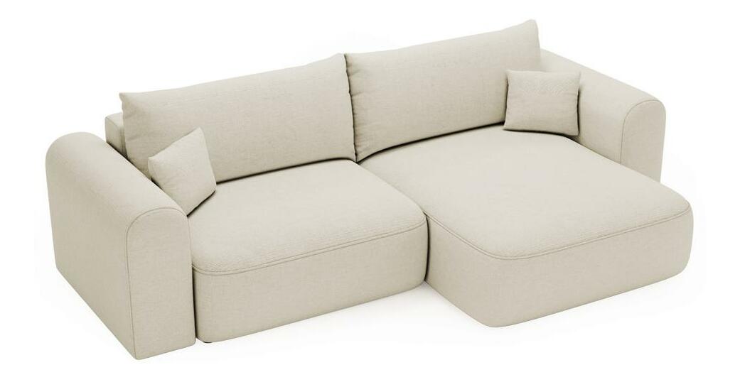 Rohová sedací souprava Sorento (krémová + černá)