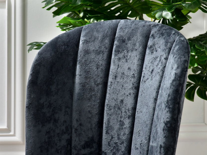 Jídelní židle Obrar (grafitová + zlatá)