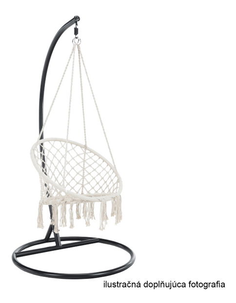 Závěsné houpací křeslo Amarea (černá)