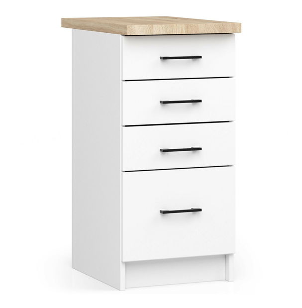 Dolní kuchyňská skříňka Ozara S40 SZ4 (bílá)