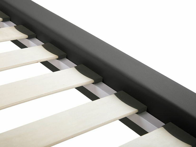 Manželská postel 160 cm ESONNA (s roštem) (šedá)