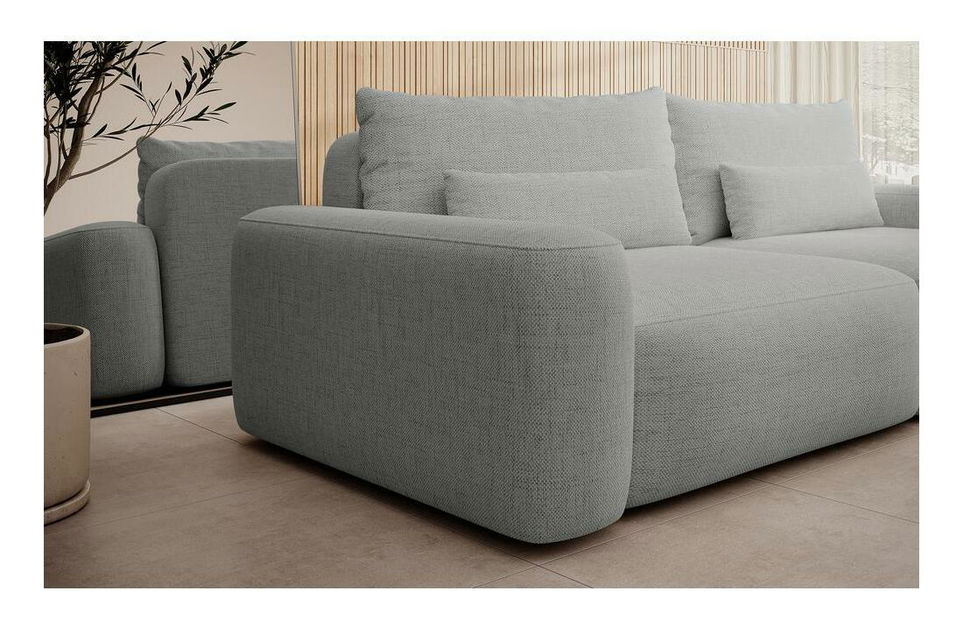 Pohovka trojsedačka Carlito 3 (šedá + černá)