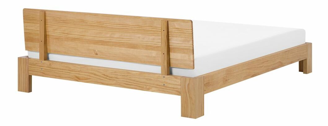 Manželská postel 160 cm ROYAL (s roštem) (světlé dřevo)