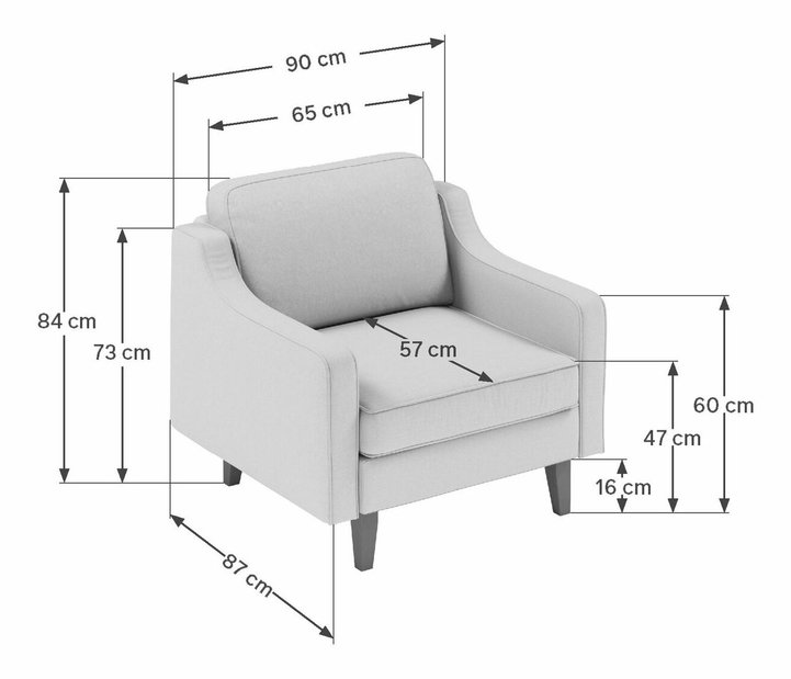 Křeslo Dělají 1 (lososová + ořech)