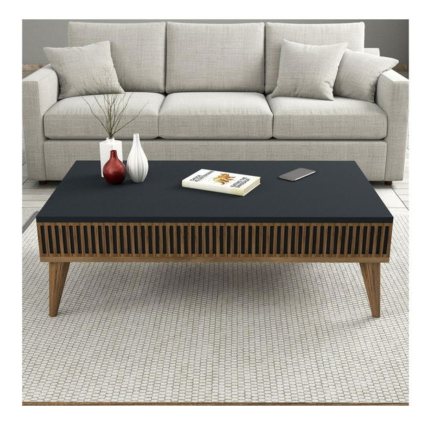 Sestava nábytku do obývacího pokoje Millano 1 (ořech + antracit)